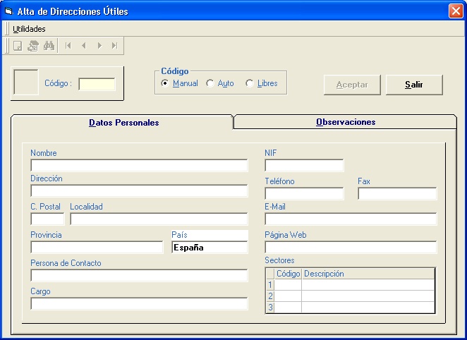 Direcciones utiles